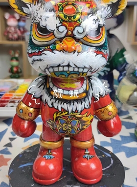 33熊手绘定制暴力熊酷酷熊流体兔网红爆款潮流个性摆件礼品存米罐