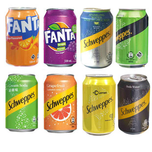 香港进口玉泉忌廉汽水奶油西柚青柠柠檬+C味苏打水提子饮料港版