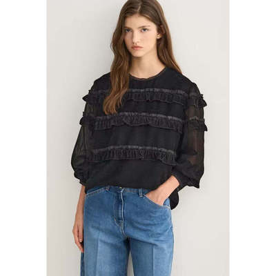 S不退换 美荀家韩国百货 SJSJ 25年秋上衣 SJ2FA-WTO733W 917