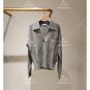 S美荀家 韩国代购 SANDRO 25年秋针织衫 SF25A3FRP39 1003