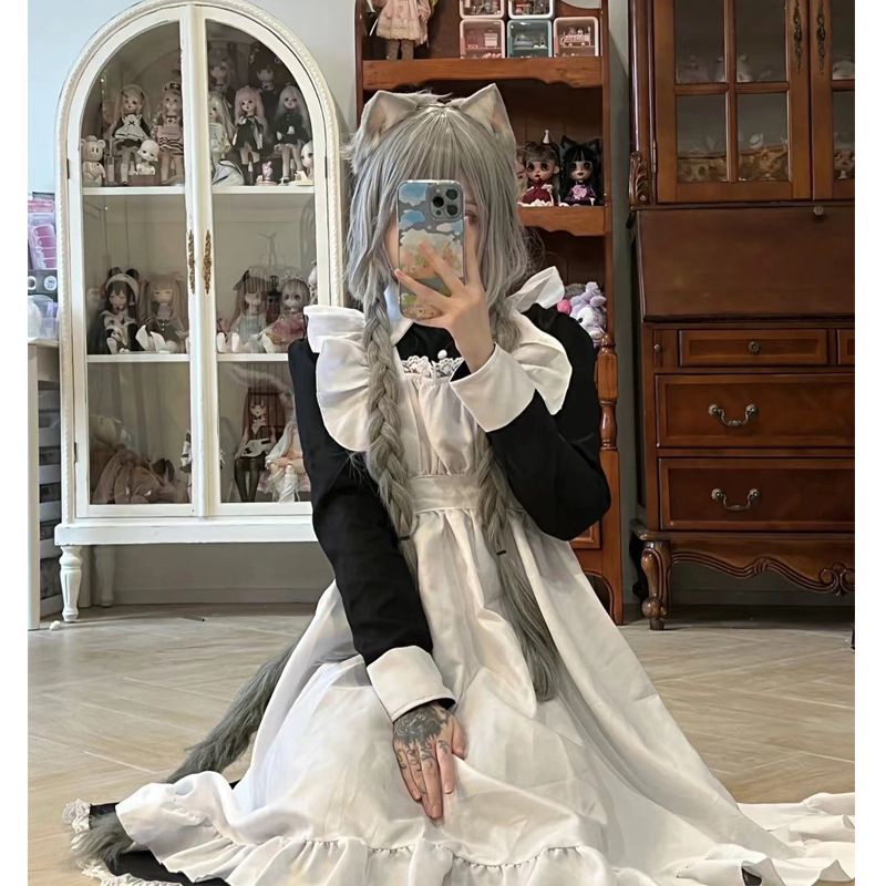 女仆装大码长款男穿女装大佬洛丽塔动漫COS女佣服Cosplay女装欧版