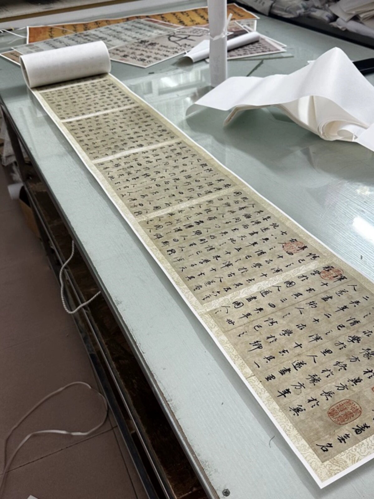 1:1 明 董其昌 行书邵雍无名公传26.2X525cm 台北故宫藏真迹复制