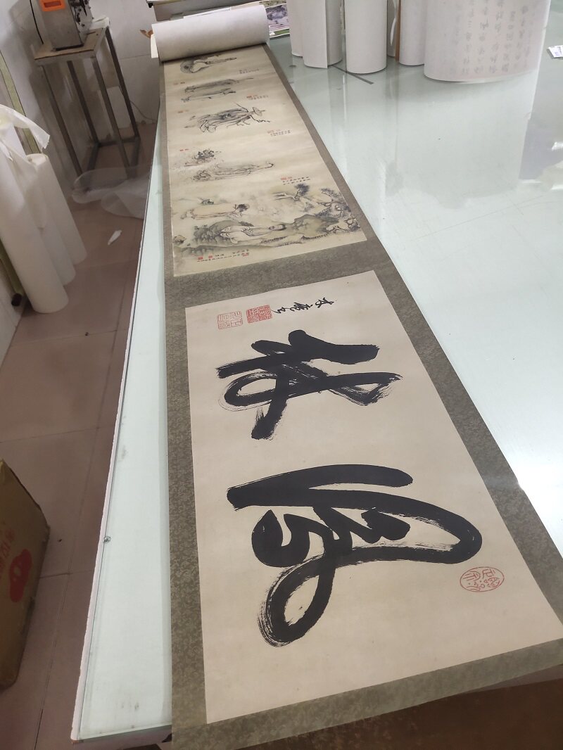 陈贤  凤林罗汉卷书画水墨工笔人物佛像国画仿古复制临摹装饰画