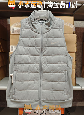 Nike/耐克 正品女子跑步训练反光防风保暖夹棉运动马甲背心DD6085