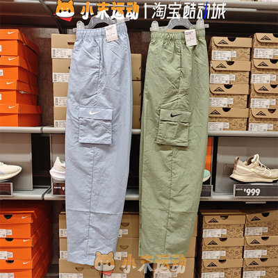 耐克直筒工装女子大口袋休闲裤