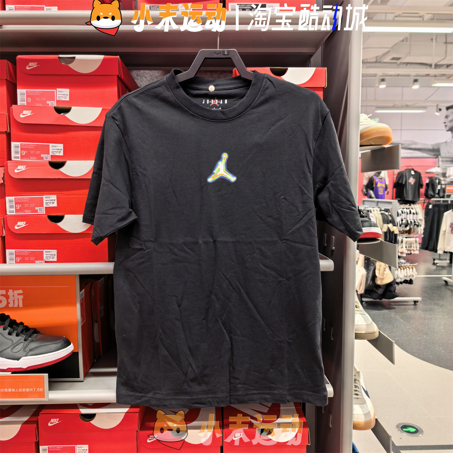 Nike/耐克 正品Jordan男子短袖宽松纯棉23印花透气运动T恤 IF0620