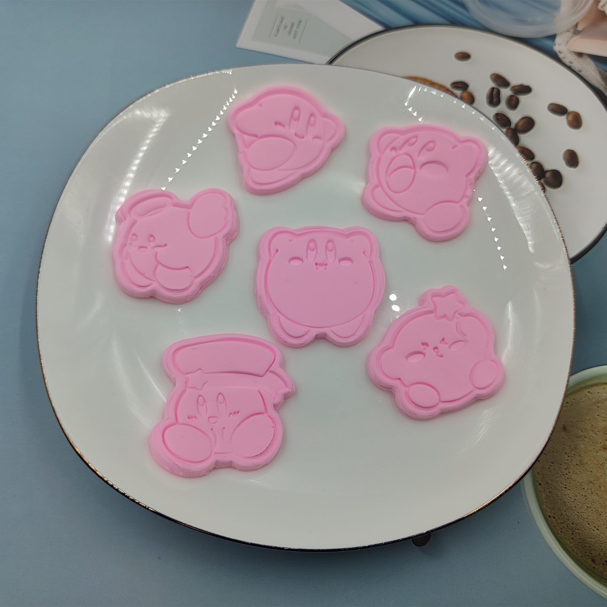 新款星之卡比饼干模具曲奇糖霜卡通模具立体按压式烘焙工具