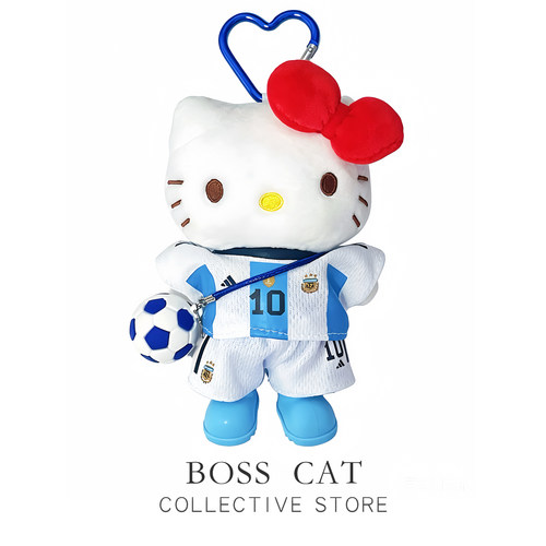 正版HelloKitty阿根廷毛绒包挂件