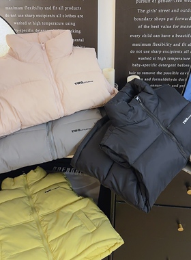 【春春Spring】1837韩版儿童秋冬坎肩加厚背心立领