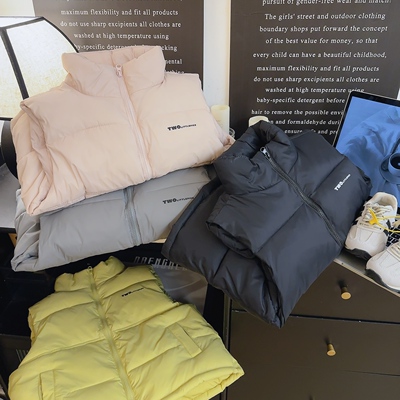 【欢欢专享】【顾奈】1837韩版儿童秋冬坎肩加厚背心立领