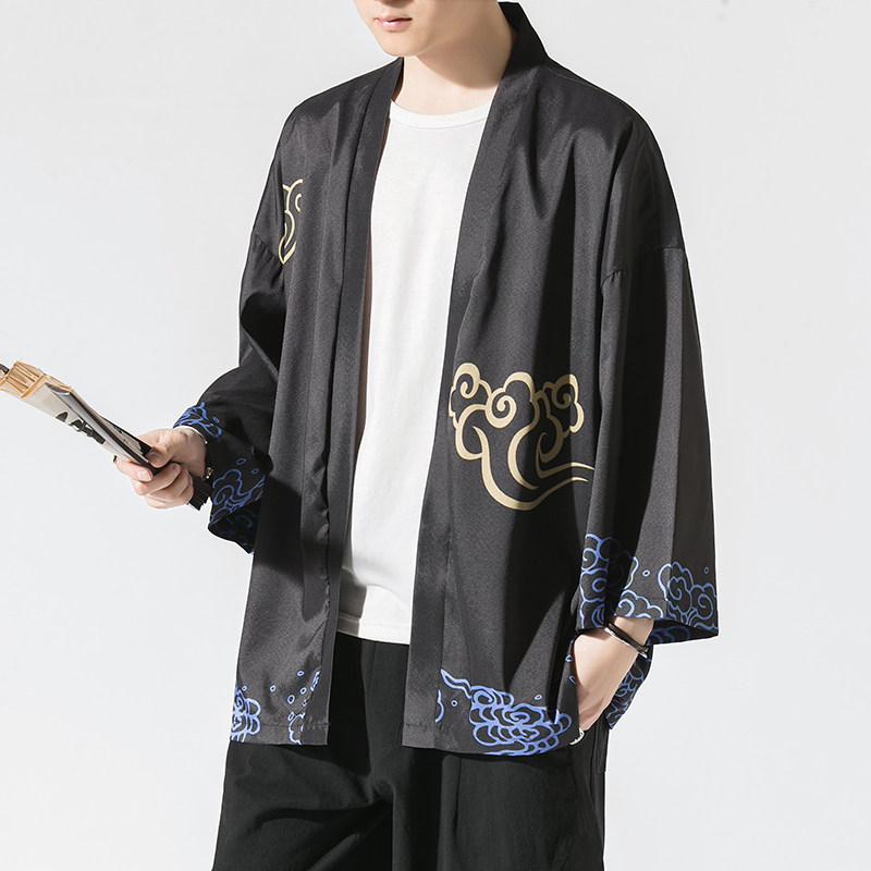 夏季新款风仙鹤柳楊汉服服开衫披风男DSA008-1K07p40,男装民族服装,电商A008-1