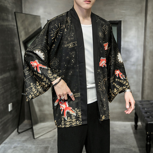 2025夏季新款风 天鹅 墨龙 汉服开衫披风男DS A008-1K03 P40图片