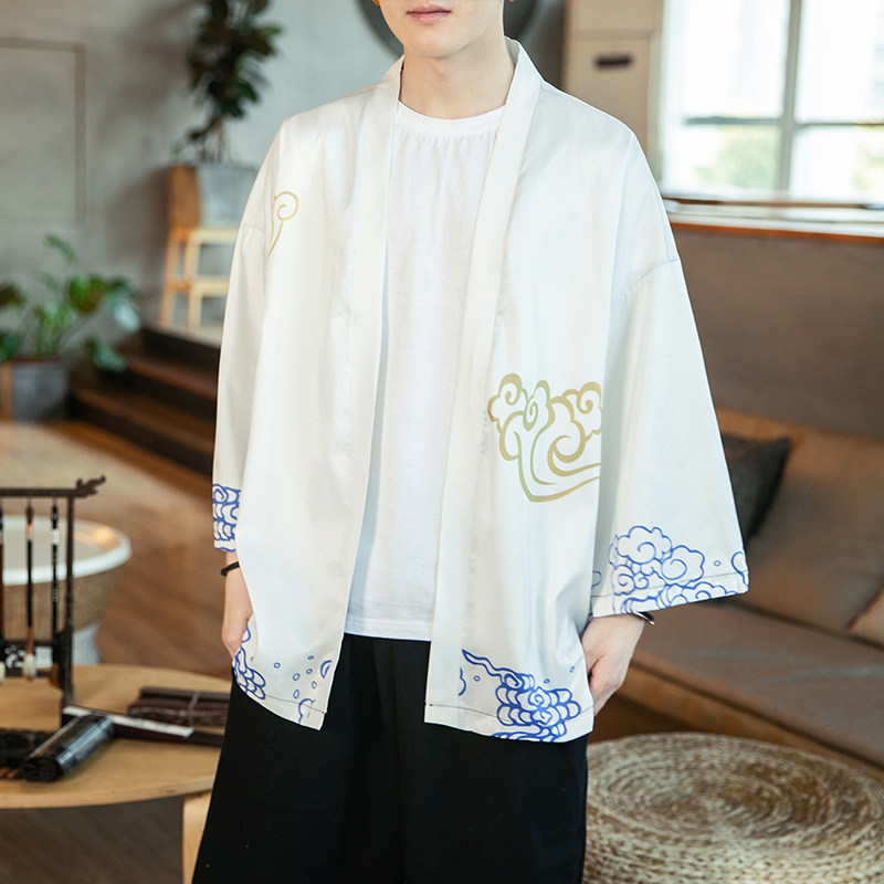 2025夏季新款风仙鹤柳楊汉服服开衫披风男DSA008-1K07p40,男装民族服装,电商A008-1