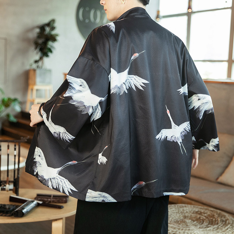 2025夏季新款风仙鹤柳楊汉服服开衫披风男DSA008-1K07p40,男装民族服装,电商A008-1