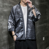 夏季新款风白龙武道青鸾和服开衫披风男A008-1K56P40，男装卫衣，电商A008-1