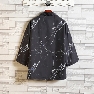 2025夏季风道袍男短袖汉服 开衫汉服防晒衣DSA008-1 K10 P40，男装防晒衣，电商A008-1