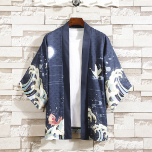 2025夏季新款风 乘风 深龙 和服开衫披风男6006K033p40，男装卫衣，电商A008-1