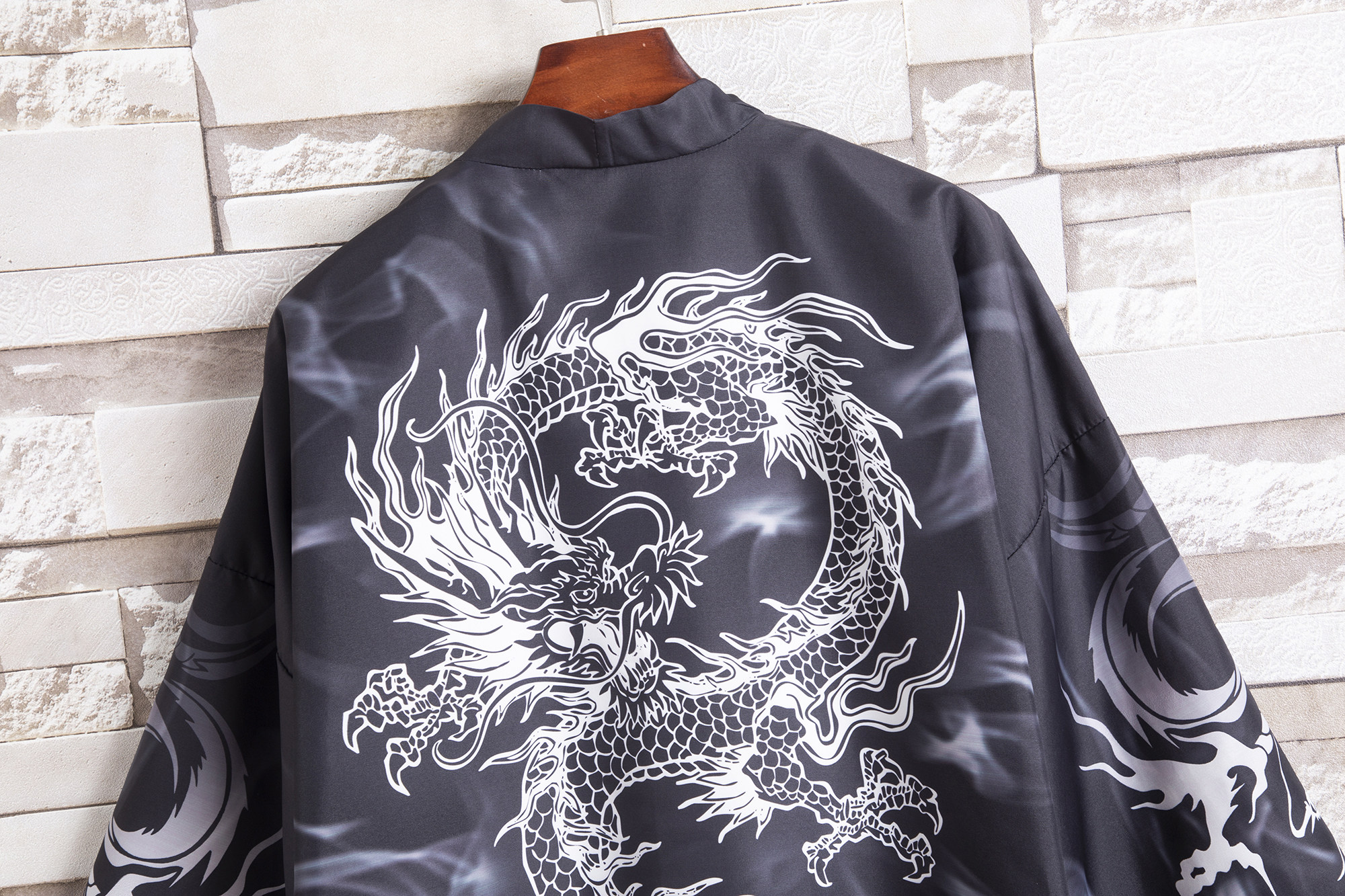 2025夏季新款风白龙武道青鸾和服开衫披风男6006K56P40,男装卫衣,电商A008-1
