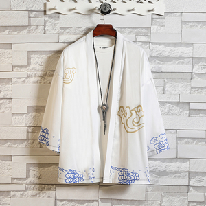 2025夏季新款风 仙鹤 柳楊 汉服服开衫披风男DSA008-1K07p40图片
