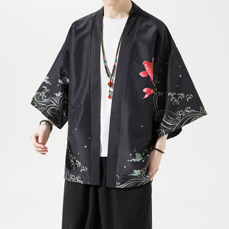 2025夏季新款风霞光圣者汉服开衫披风男DSA008-1K036p40,男装民族服装,电商A008-1