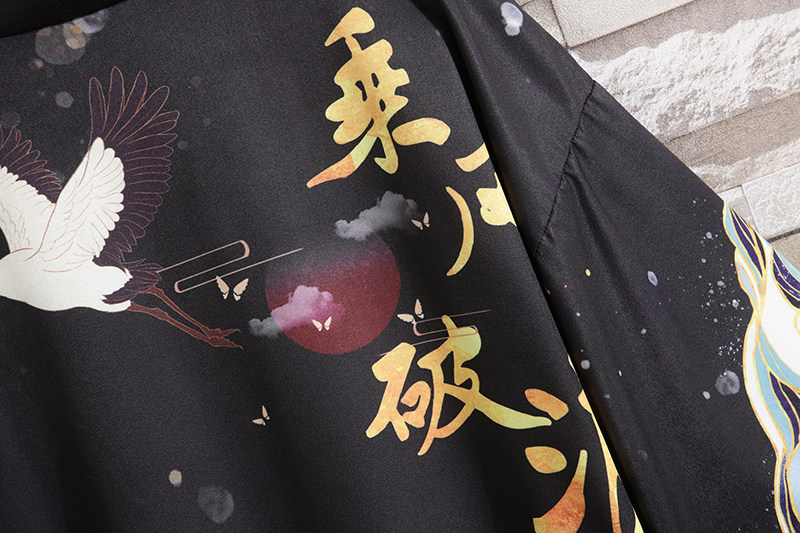 2025夏季新款风乘风破浪和服开衫披风男6006K033p40,男装卫衣,电商A008-1