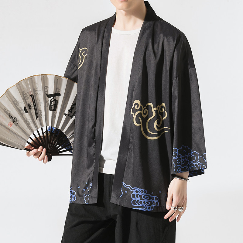 夏季新款风仙鹤柳楊汉服服开衫披风男DSA008-1K07p40,男装民族服装,电商A008-1