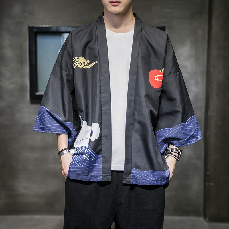 2025夏季新款风白龙武道汉服开衫披风男A008-1K56P40,男装民族服装,电商A008-1