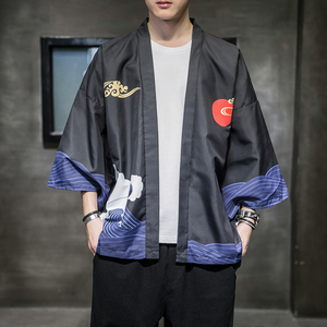 2025夏季新款风 白龙 武道 汉服开衫披风男A008-1K56 P40图片
