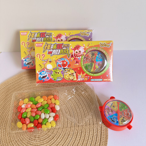 美佳园网红怪味豆转盘大冒险挑战整蛊软糖果混合口味聚会团建糖玩