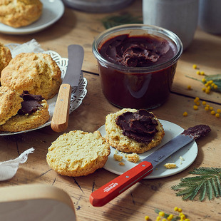 法国Opinel 早餐刀法式抹黄油果酱切面包实木手柄不锈钢刀抹酱刀