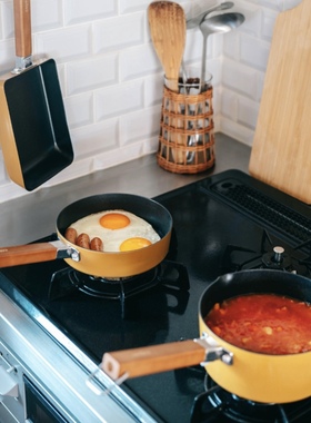 日本进口CB JAPAN迷你玉子烧平底荷包鸡蛋煎锅家用牛排不粘小奶锅