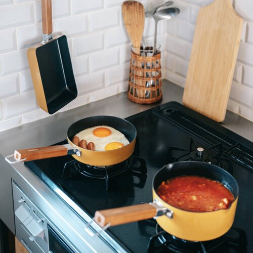 CBJAPAN玉子烧不沾奶锅平底煎锅