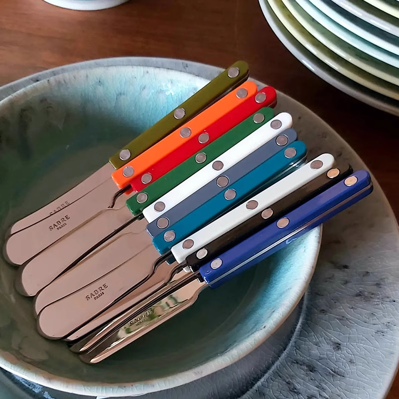 法國小酒館象牙白不銹鋼西餐具