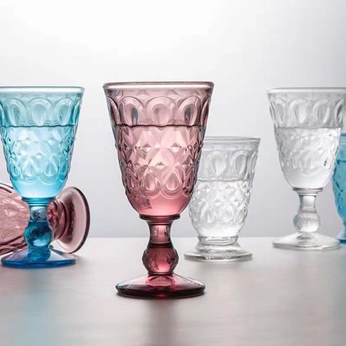 LaRochere复古彩色玻璃杯法式