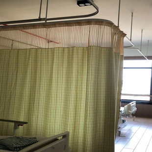 厂家医院病房隔帘布加厚抗菌阻燃美容院窗帘养生馆隔断帘医用