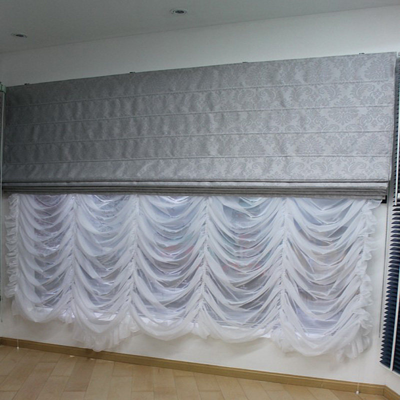 厂家配件单轨新款直供罗马帘轨道 居家娱乐场所图书馆拉珠自降式