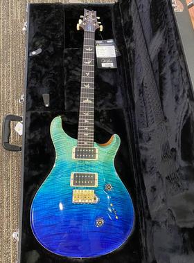 美产PRS Woodlibrary Custom24 10top木材收藏馆海洋蓝色渐变