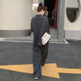 深灰色工装连体裤女夏2025新款今年流行爆款慵懒风高级感连衣长裤，商品下架区，浙宝205