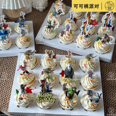 疯狂动物城纸杯蛋糕装饰插件