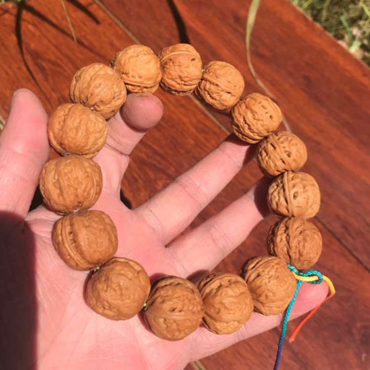 文玩把件精选野生老树核桃手串京八棱元宝正圆手持脖车挂矮桩大肚