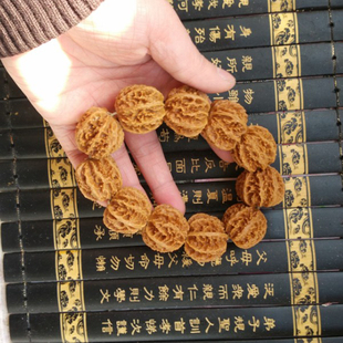 野生11籽手串真山核桃绣球多刺正圆文玩把件京八棱满天星健身练手