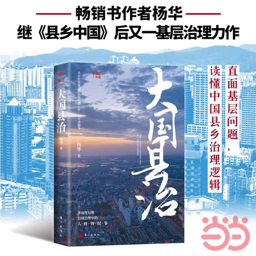 当当网 大国县治（杨华继《县乡中国》后又一基层治理力作）基层工作考核 激励基层干部 构建高效简约的县域治理体制 东方出版社