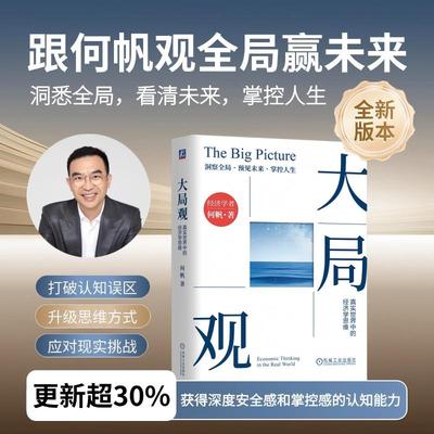 当当网 大局观：真实世界中的经济学思维 何帆 穿透新技术泡沫 经济学理论 经济学思维 经济学读物书籍 机械工业出版社