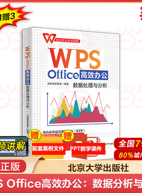 当当网 WPS Office办公：数据处理与分析  数据透视表WPS公式函数WPS图表分析WPS数据分析高效办公 北京大学出版社 正版书籍