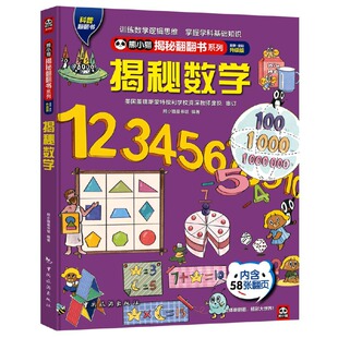 数字 揭秘数学4 10岁童书 熊小猫揭秘翻翻书系列 儿童科普百科绘本触摸书 10岁 3d立体书玩具书小学生