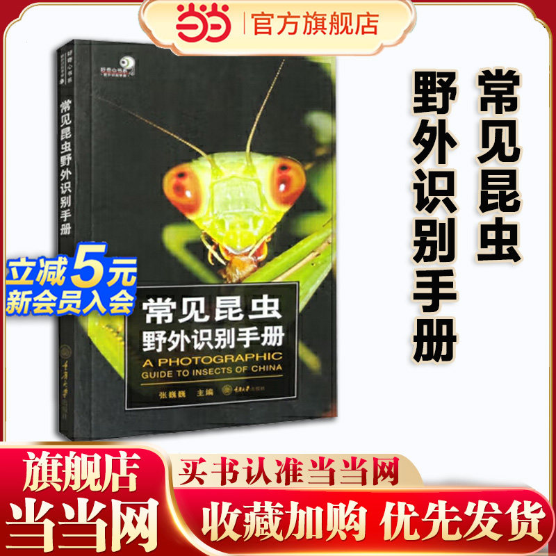当当网 常见昆虫野外识别手册 张巍巍 编 科普读物其它专业科技 新华书店正版图书籍 昆虫爱好者野外昆虫识别宝典昆虫百宝书