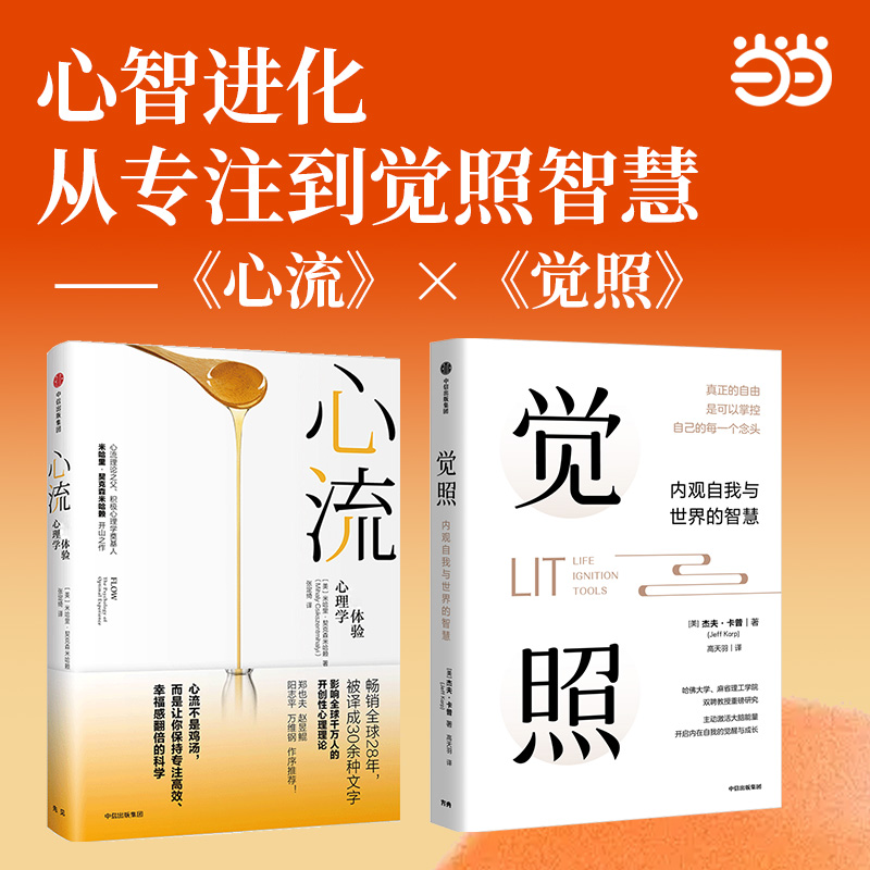 心流+觉照（共2册）米哈里 契克森米哈赖积极心理学 反内耗积极开挂人生