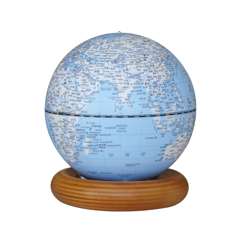 13cm趣味滚珠缤纷蓝色地球仪