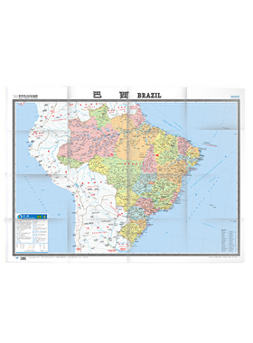 当当网 世界热点国家地图·巴西（大字版）（1：6200000） 正版书籍