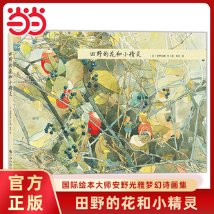 花和小精灵安野光雅大师精装 绘本3 当当网正版 田野 8岁幼儿科普知识百科读物儿童早教启蒙认知书籍亲子共读睡前故事书 童书